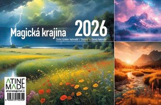 Kalendář 2026 Magická krajina, stolní, týdenní, 15 x 22,5 cm