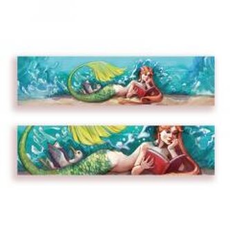 Zakładka kartonowa - Syrena czytelniczka