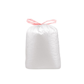 Vrece na odpadky (LDPE) ECONOMY zaťahovacie biele 70 x 100 cm 120L [10 ks]