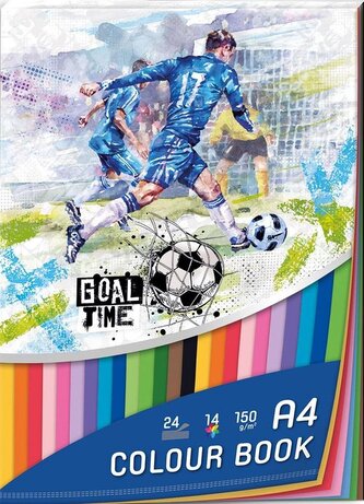 Blok barevných papírů A4 Goal Time