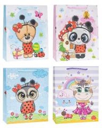 Torebka ozdobna 26x32x10cm mix ROZETTE