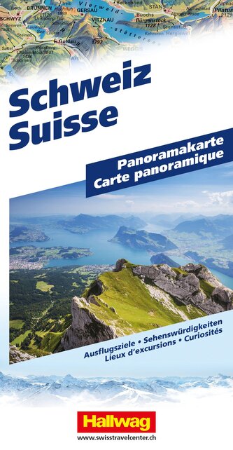 Hallwag Panoramakarte Schweiz