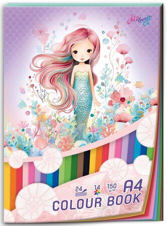 Blok barevných papírů A4 Mermaid