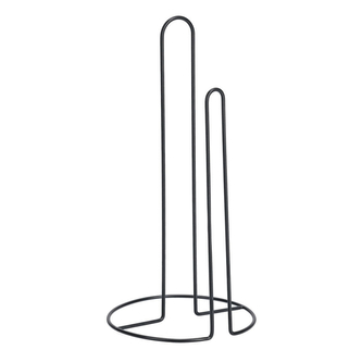 ZELLER Držák kuchyňských rolí černý 15x31cm