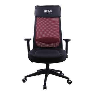 Marvo Kancelářská židle MAXIMUS, černá, prodyšná záda