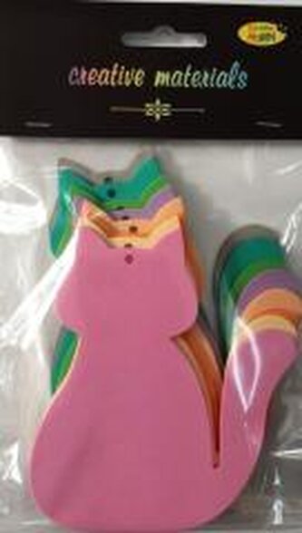 Koty z pianki 9x11cm 8szt