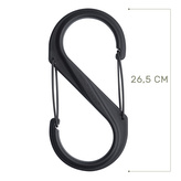 Nite Ize - Karabińczyk S-Biner #10 Plastic Black Gate - Czarny - SBP10-03