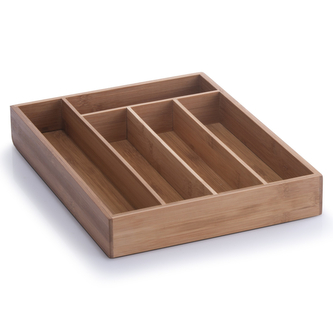 Zeller Present Bambusový organizér, příborník s 5 přepážkami ZELLER 34 x 26 cm