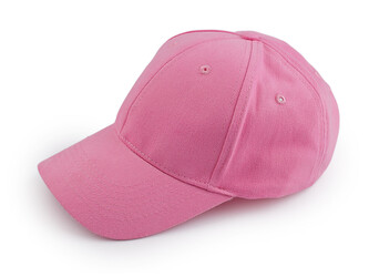 Bavlněná kšiltovka unisex vhodná k dozdobení - 1 ks - 22 růžová sv.