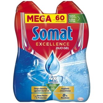 Somat Excellence Mega Hygienic Cleanliness 60 dávek, 1,08 l