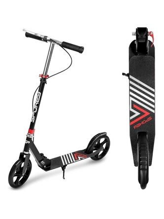 Spokey - AYAS PLUS Koloběžka s ruční brzdou kol. 200mm - černá