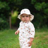 Dívčí klobouk mušelín Motýlek; Barva: bílá; Velikost: XXS