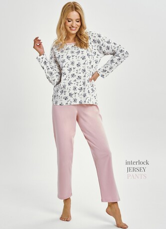 Piżama Taro Martina 3451 dł/r M-XL Z25/26 damska biały M