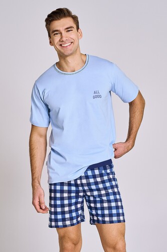 Piżama Taro Owen 3181 kr/r M-2XL niebieski XXL Piżama Taro Owen 3181 kr/r M-2XL niebieski XXL