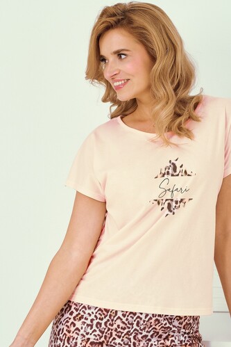 Piżama Taro Chrissy 3320 kr/r S-XL W25 damska beżowy XL