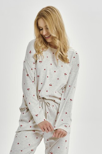 Piżama Taro Adele 3430 kr/r S-2XL Z25/26 damska melanż XL