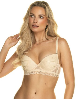 Biustonosz push-up Konrad Vanessa beżowy jasny 80B