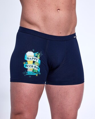 Bokserki Cornette Tattoo 280/238 Beer Day S-2XL granatowy S