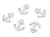 Přívěsek kotva 14x18 mm - 20 ks - 3 (24x29 mm) stříbrná