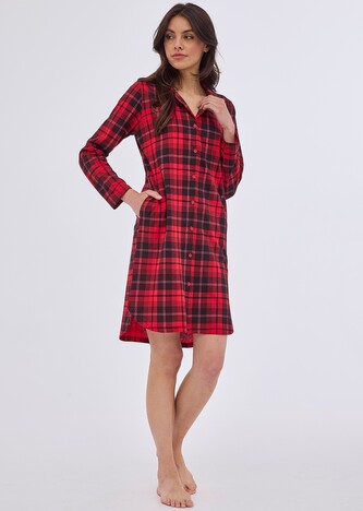 Koszula Cornette 104/409 Kaya 2 dł/r S-XL rozpinana czerwony S