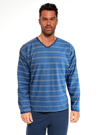 Piżama Cornette 139/40 dł/r M-2XL męska granatowy XL
