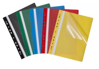 Skoroszyt Budget PP A4 z perf. Evo różowy (25szt)