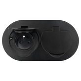 ORNO OR-GM-9046/B Zásuvka zápustná hermetická s víčkem