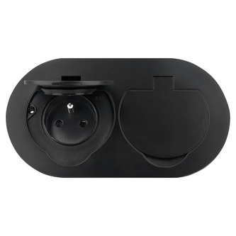 ORNO OR-GM-9046/B Zásuvka zápustná hermetická s víčkem