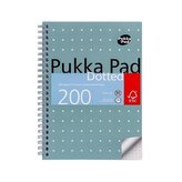 Spirálový sešit "Metallic Jotta", A5, tečkovaný, 100 listů, PUKKA PAD JM021DOT