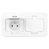 ORNO OR-GM-9047/W Zásuvka zápustná hermetická s víčkem