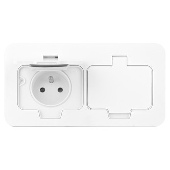 ORNO OR-GM-9047/W Zásuvka zápustná hermetická s víčkem