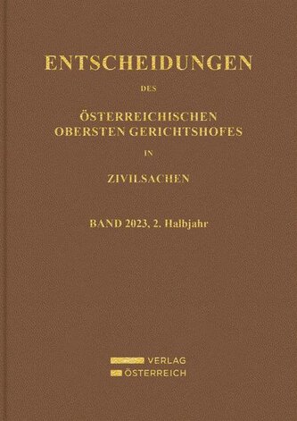 Entscheidungen des Obersten Gerichtshofes in Zivilsachen