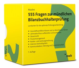 555 Fragen zur mündlichen Bilanzbuchhalterprüfung