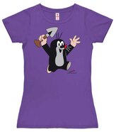 Dámské tričko Krteček: Juhu (M) fialová bavlna