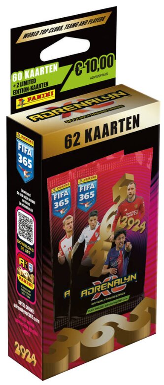 FIFA 365 2024. Adrenalyn XL. Blister z kartami z okienkiem 36 szt. kart 00593. Panini