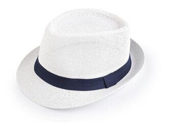 Letní klobouk / slamák unisex - 1 ks - 19 (vel. 60) bílá