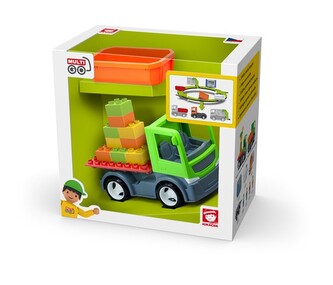 MultiGO 1+2 Auto se stavební deskou a valníkem, poškozený obal