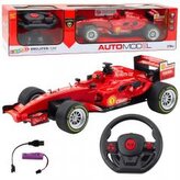 Wyścigówka RC z dźwiękiem 1:12 czerwona