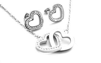 Steel Jewelry Set náhrdelník a náušnice z chirurgické oceli SET180483