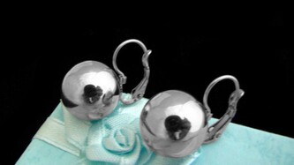 Steel Jewelry Náušnice koule 14 mm z chirurgické oceli NS141124