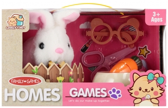 Interaktywny królik z akcesoriami. Mega Creative