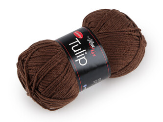 Pletací příze Tulip 100 g - 1 ks - 32 (41057) hnědá