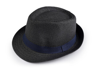 Letní klobouk / slamák unisex - 1 ks - 18 (vel. 59) černá