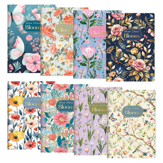 Zápisník A5, linkovaný 544, 40 listů, Exclusive "Bloom"