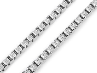 Pánský řetízek / řetěz z nerezové oceli silnější - 1 ks - stříbrná