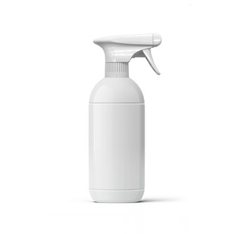 Plastová lahev s bílým rozprašovačem 500 ml - bílá