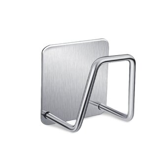 Samolepící držák na houbičku - stříbrná