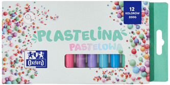Plastelina 12-kol. pastel, Oxford