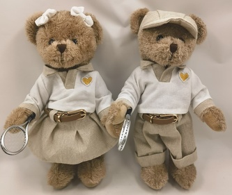 Pár plyšových medvídků Tenis Outfit