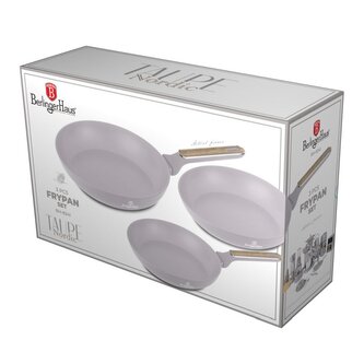 BERLINGERHAUS Sada pánví s titanovým povrchem 3 ks Taupe Nordic Collection BH-8341 BERLINGERHAUS Sada pánví s titanovým povrchem 3 ks Taupe Nordic Collection BH-8341